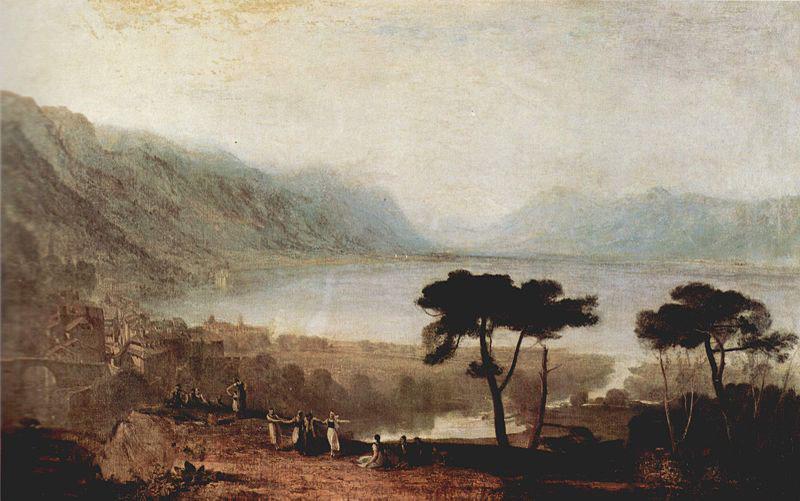 Joseph Mallord William Turner Der Genfer See von Montreux aus gesehen